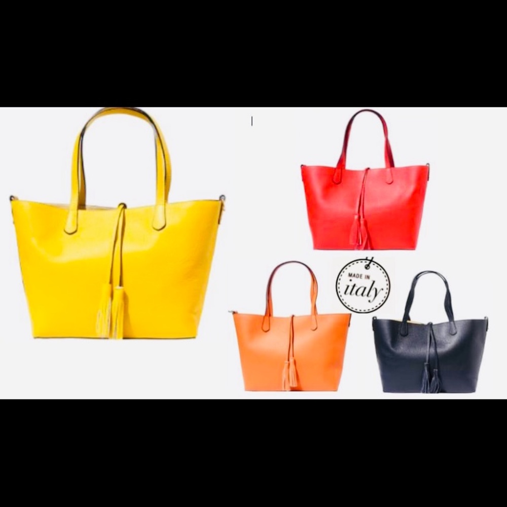 FINE ITALIAN CALFSKIN LEATHER TOTE (Looks very expensive) - Picture 10 of 14